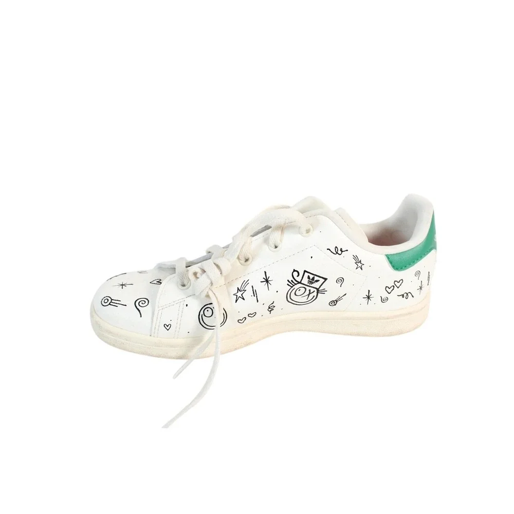 Adidas Stan Smith‎ Andre Saraiva White Green Graffiti Sneakers GZ2202 Mens